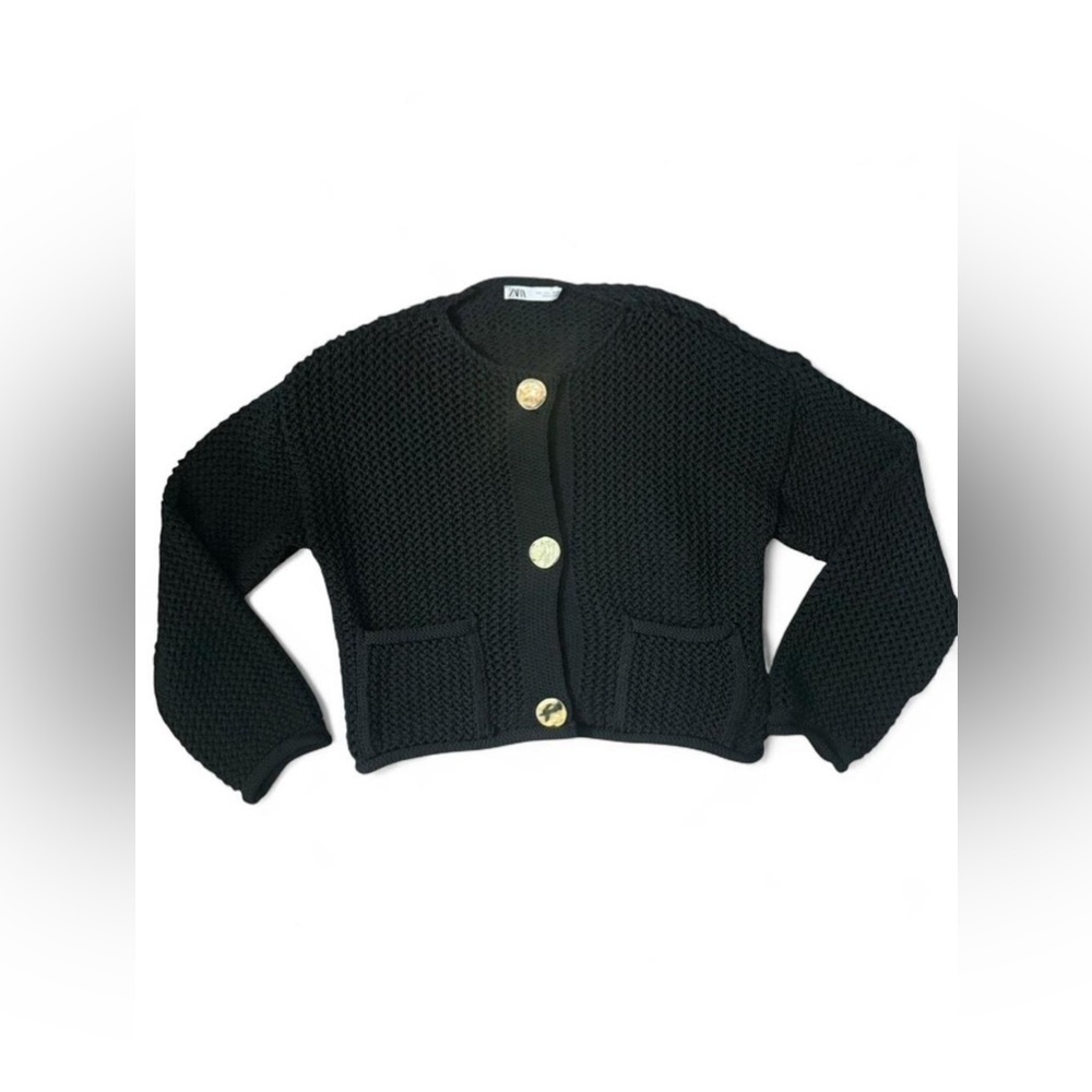 UNWORN Zara black knit sweater